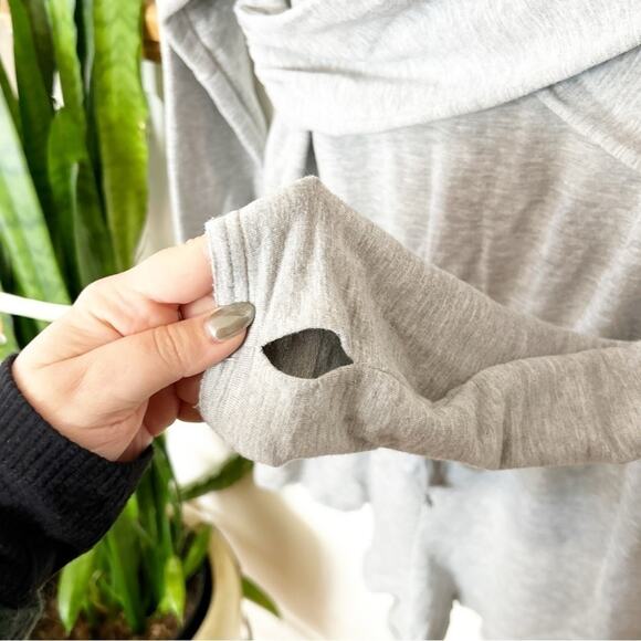 Free People Movement Heather Grey Love Spell Off The Shoulder One Piece Size L - Picture 4 of 10